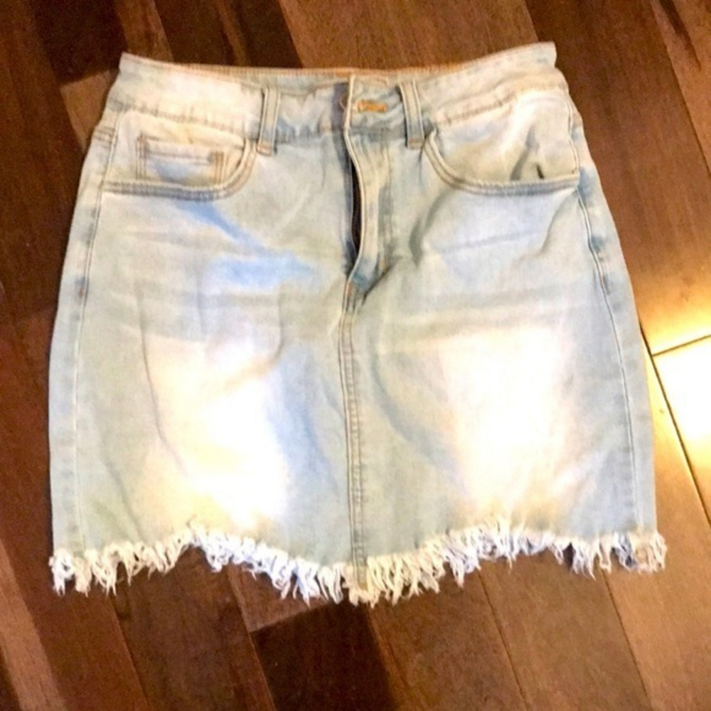 Light Blue Denim Skirt S‎ EUC